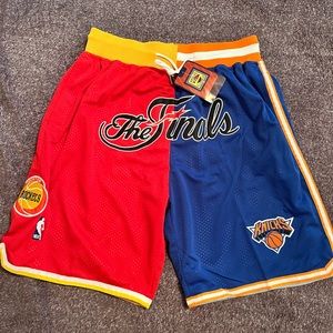 Just don shorts 🩳 XL nba finals rockets 🚀 knicks 🏀